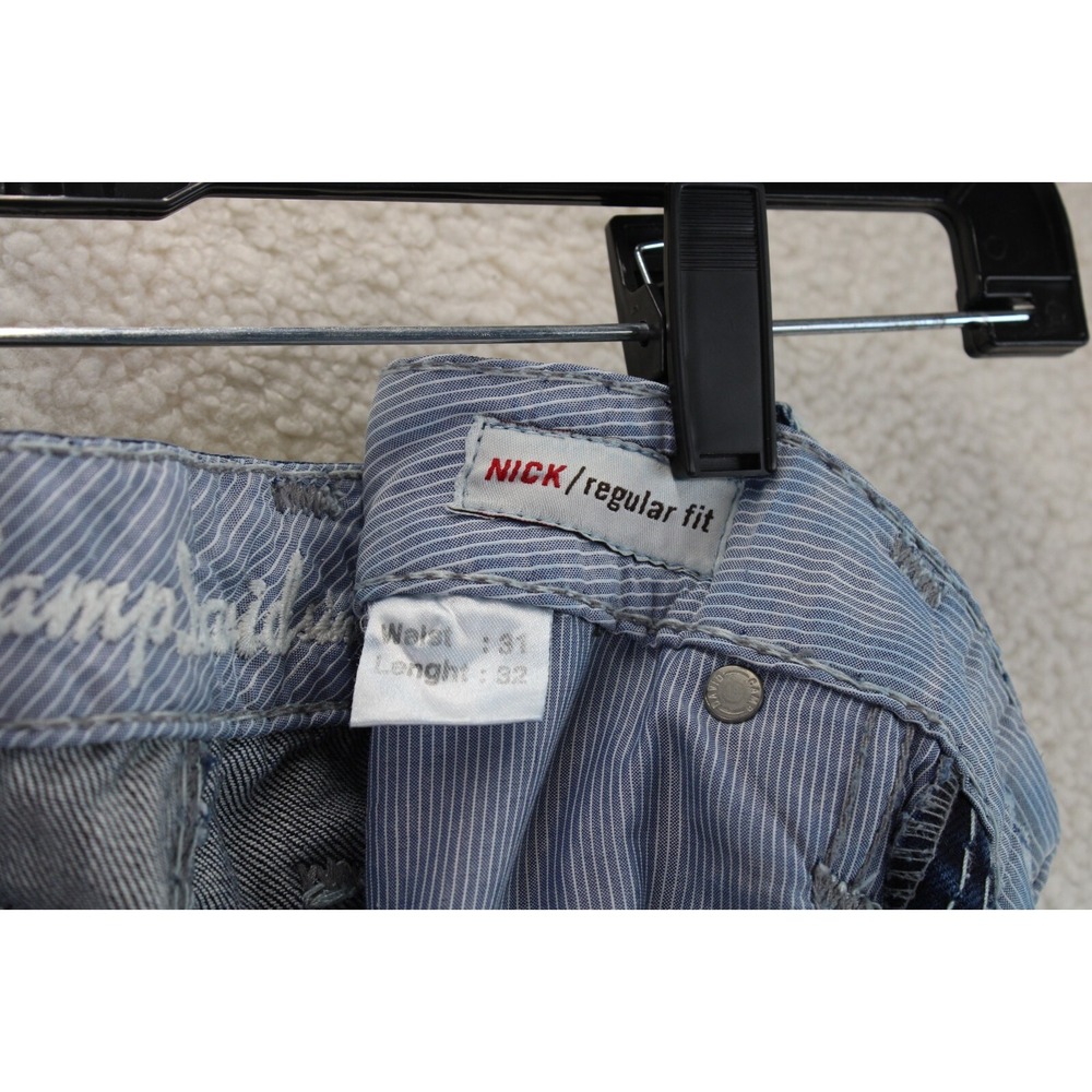 Camp David Men Nick Regular Fit Dark Wash Denim Jeans White Stitching Size 31x32 - Picture 10 of 16